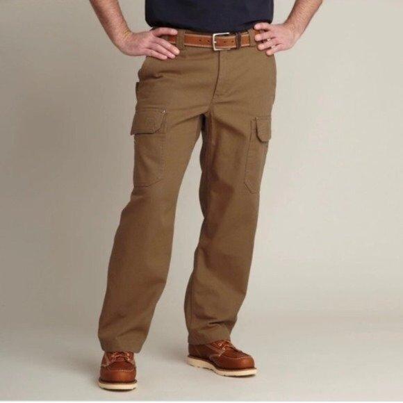 37x27” GREEN Duluth Trading Green Fire Hose Cargo Pants - Picture 2 of 8